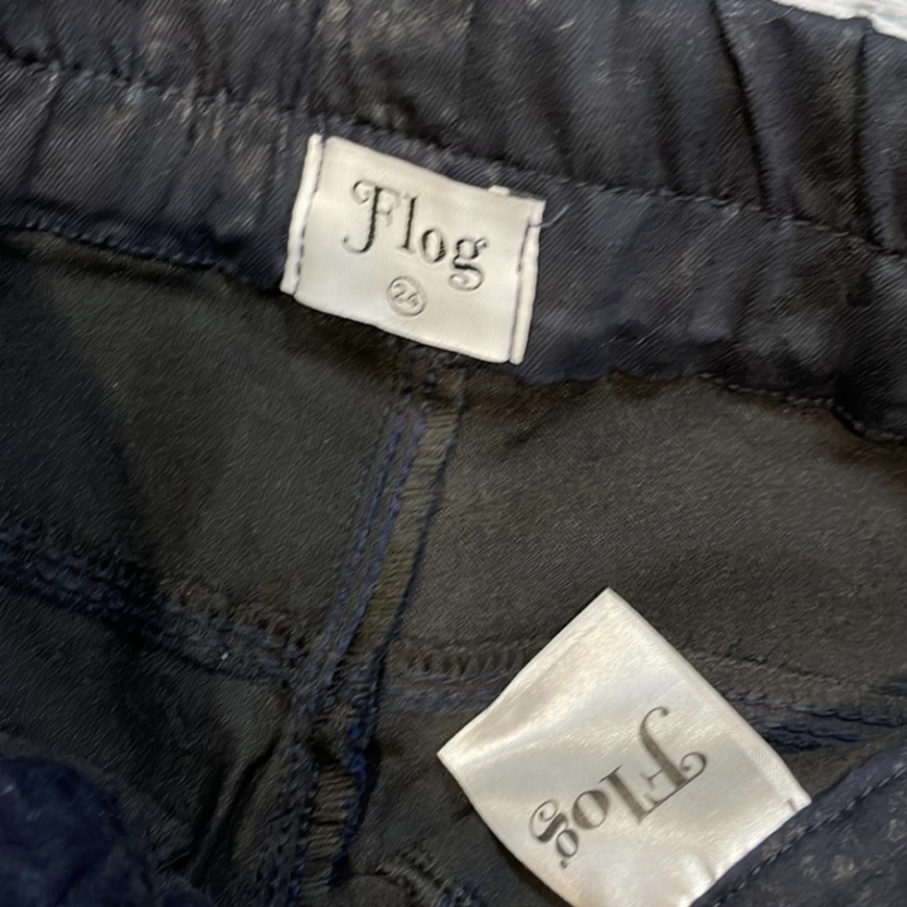 Bevy Flog Navy Shely Python Snakeskin Joggers 24 … - image 6